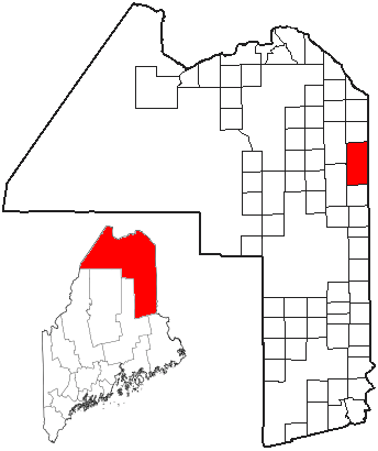 Locator map of Fort Fairfield