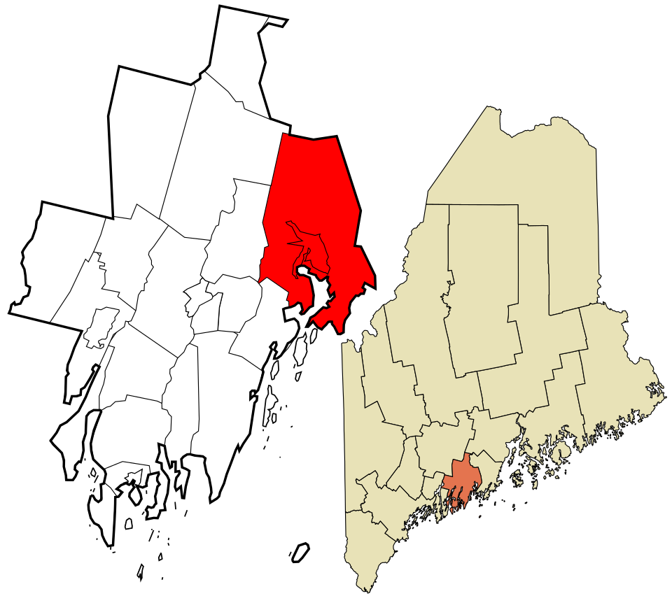Locator map of Waldoboro