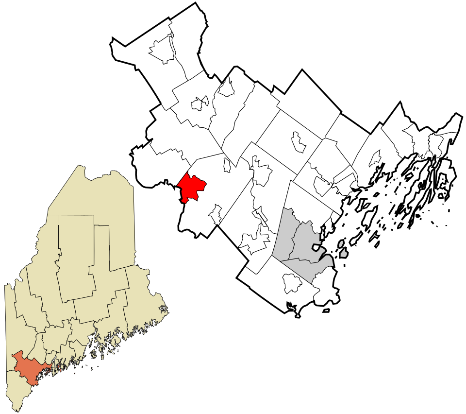 Locator map of Steep Falls