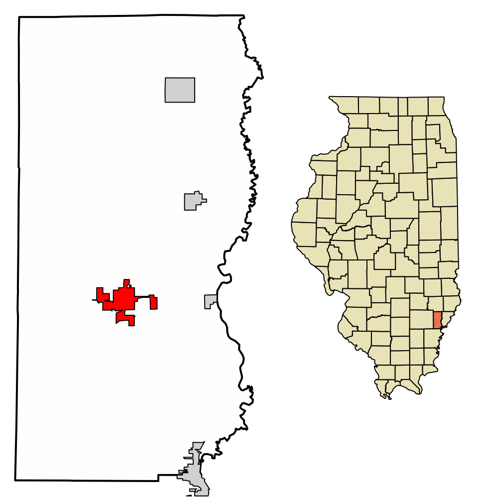 Locator map of Albion
