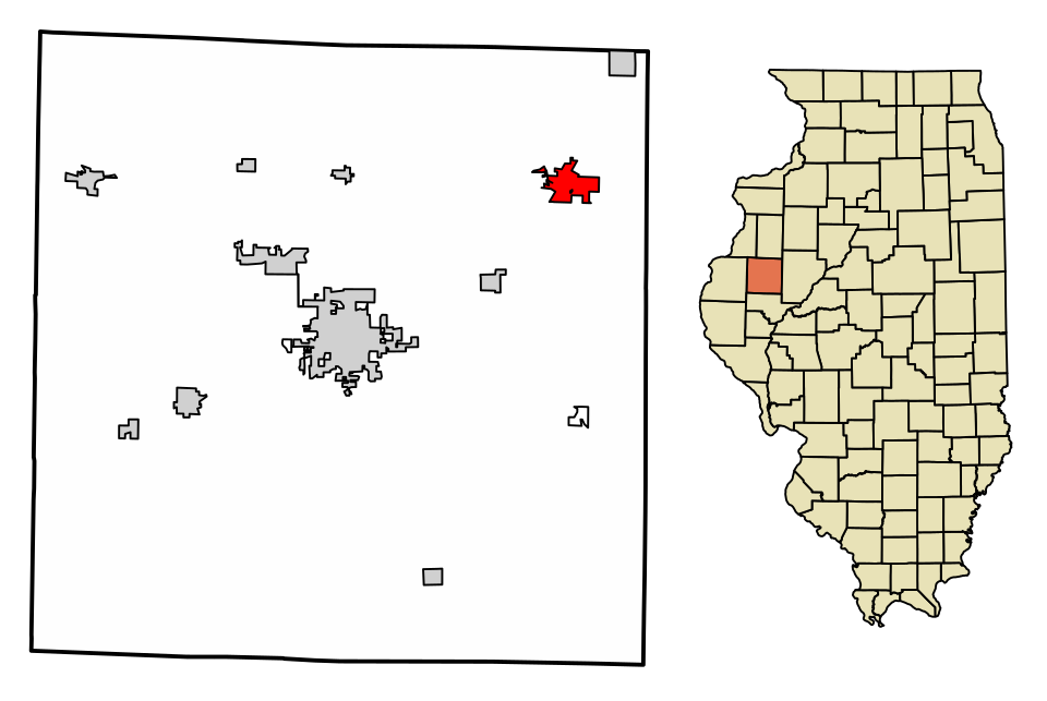 Locator map of Bushnell