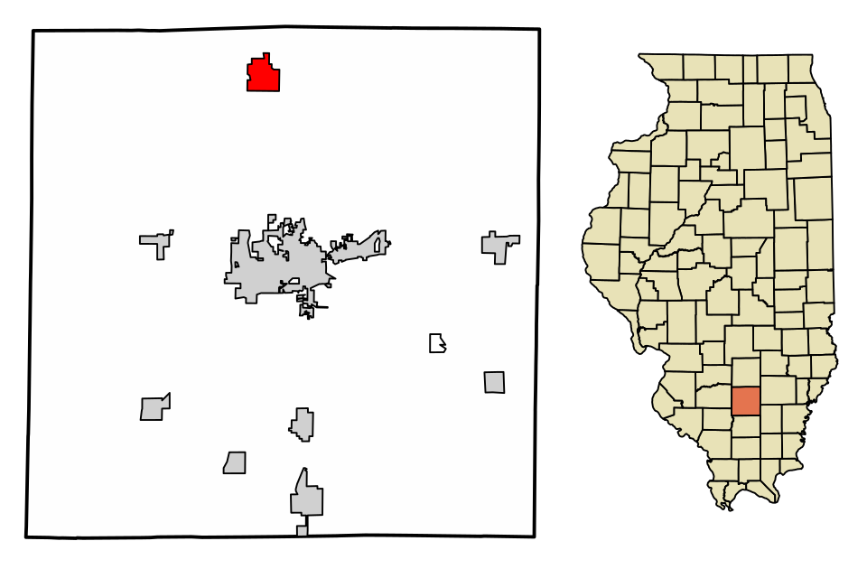 Locator map of Dix