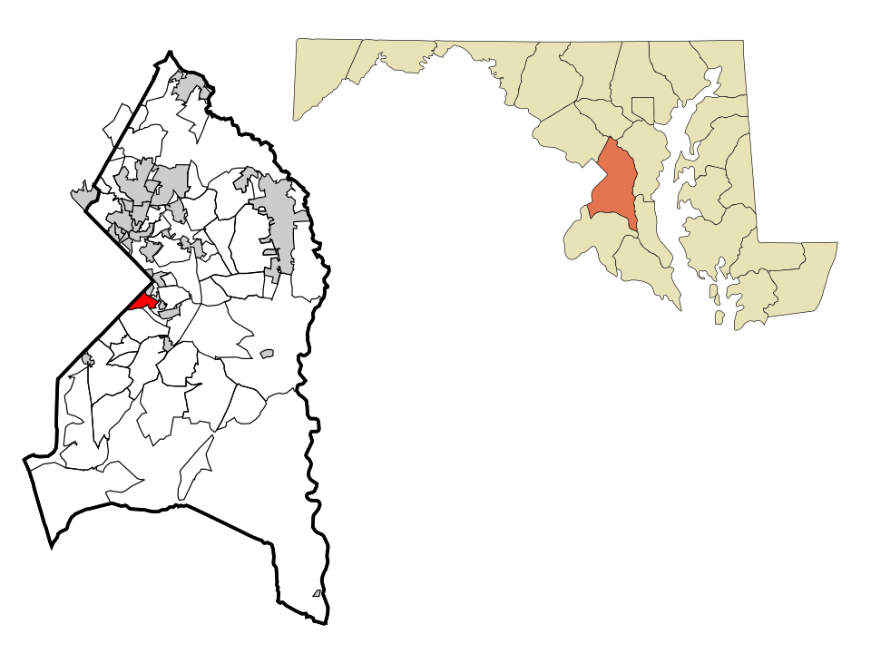 Locator map of Coral Hills