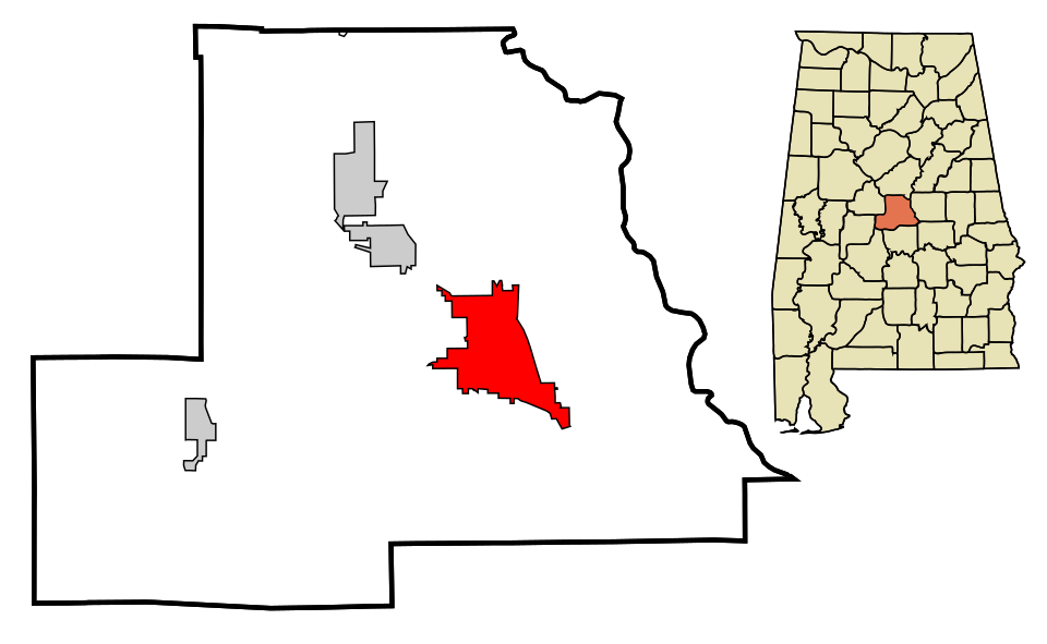 Map of Clanton