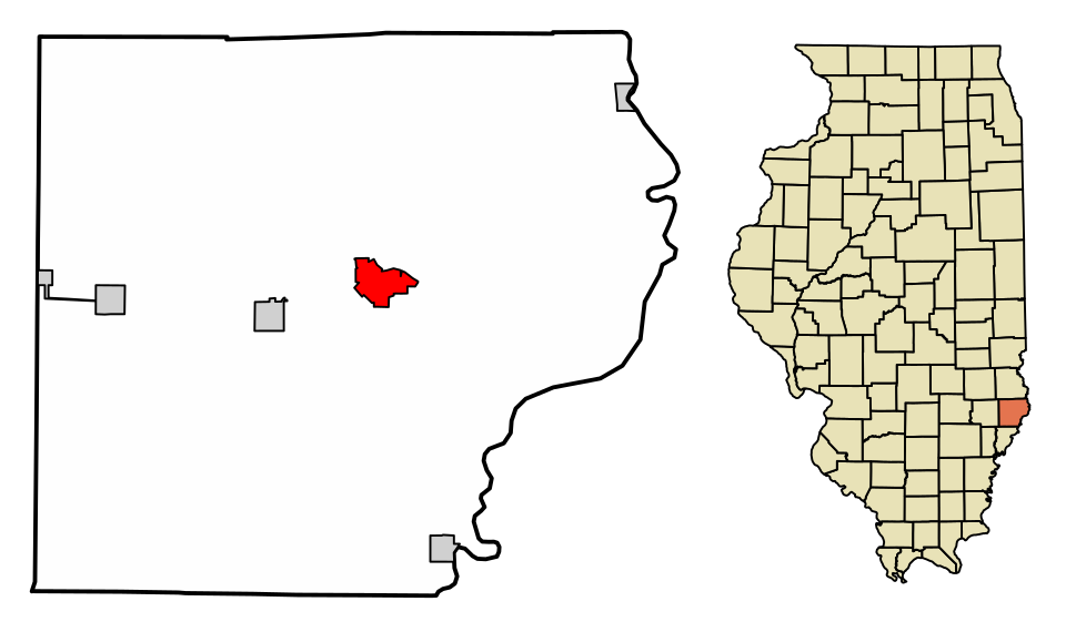 Locator map of Lawrenceville