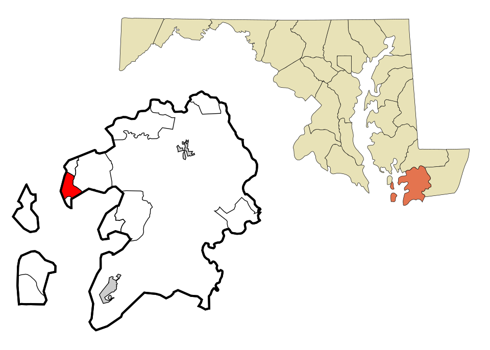 Locator map of Deal Island