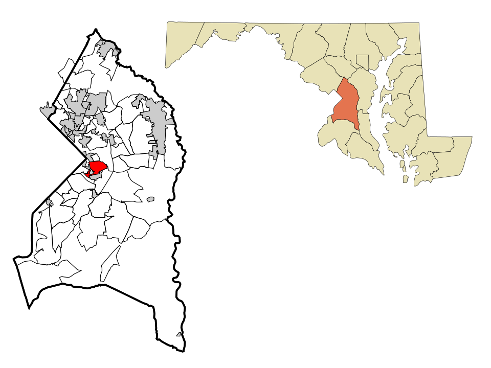 Locator map of Walker Mill