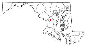 Locator map of Lanham