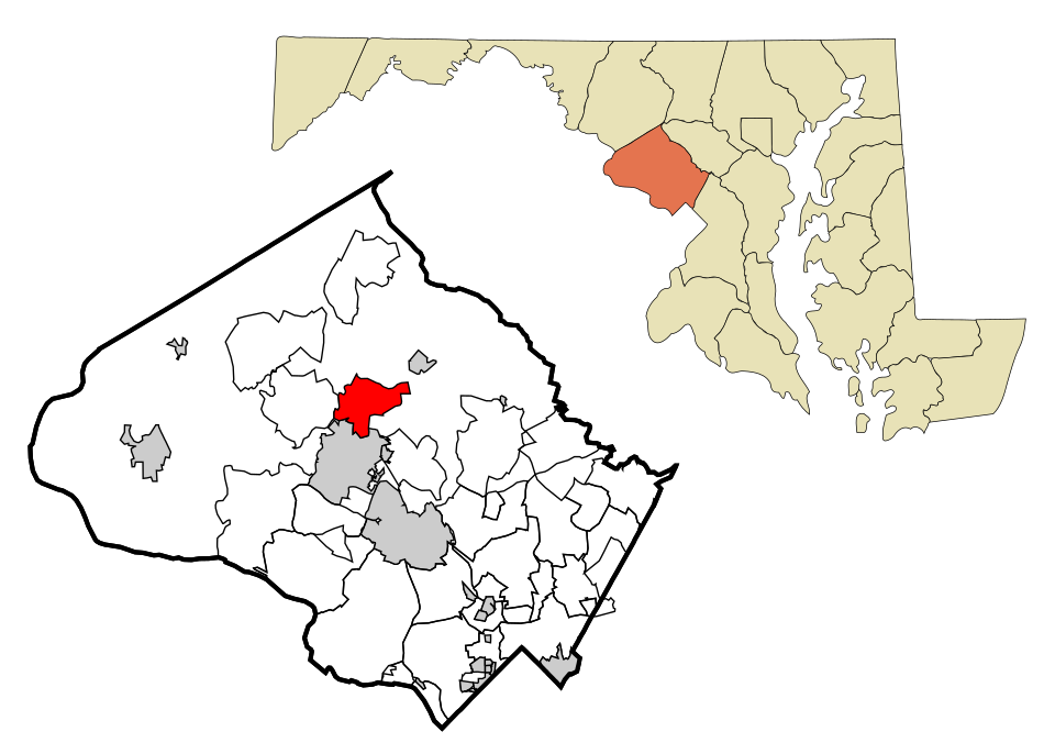 Locator map of Montgomery