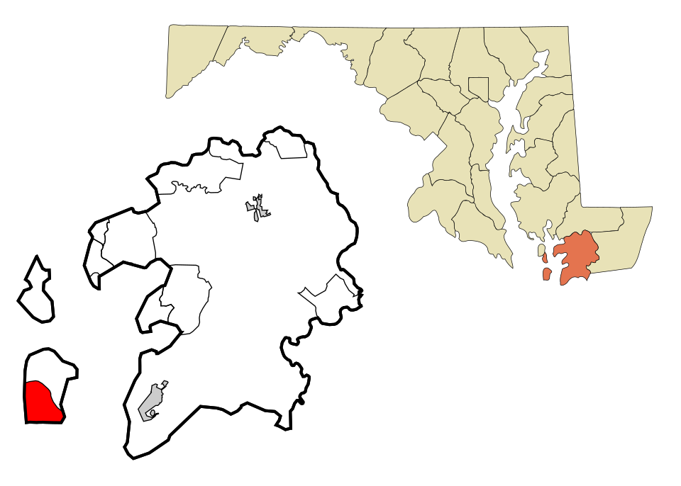 Locator map of Smith Island
