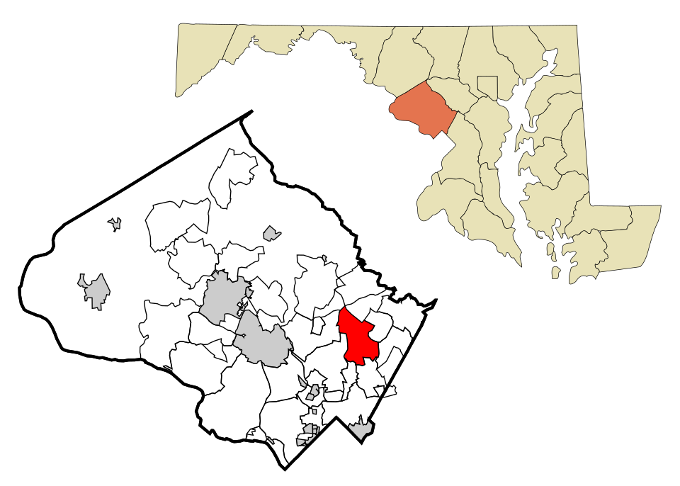 Map of Colesville