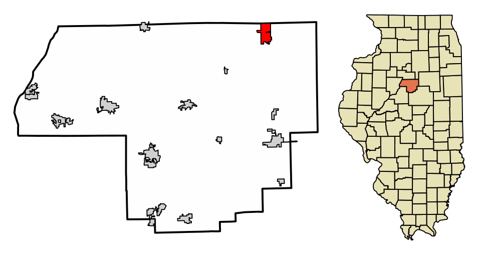 Locator map of Minonk