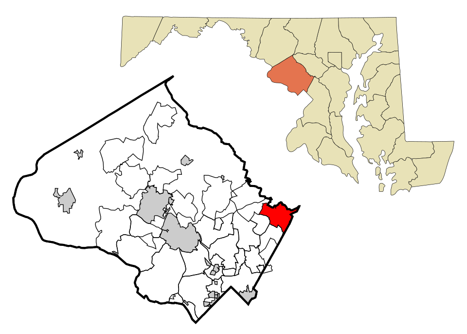 Map of Burtonsville