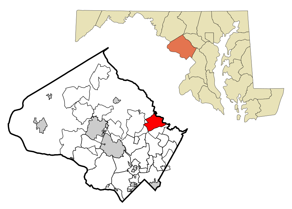 Map of Ashton-Sandy Spring
