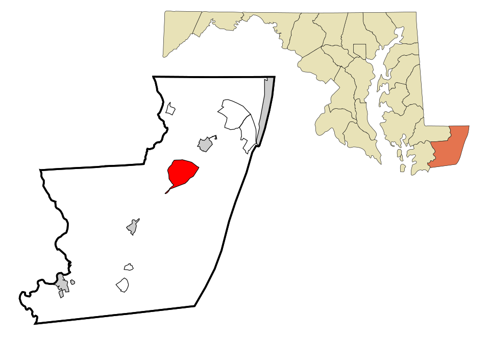 Locator map of Newark