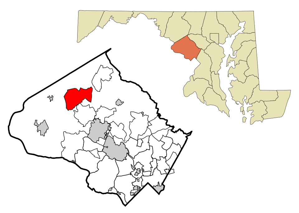Map of Clarksburg