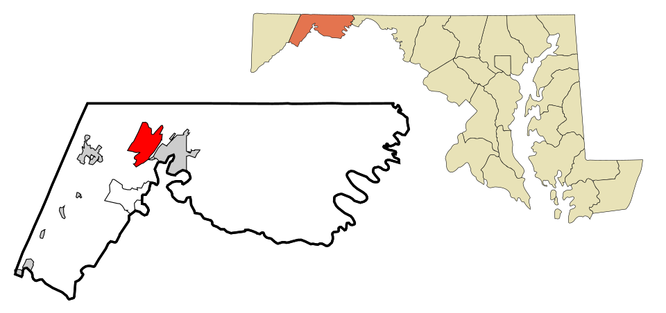Locator map of La Vale