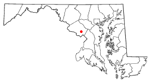 Locator map of Aspen Hill