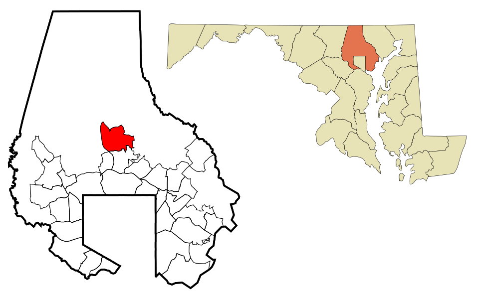Map of Cockeysville