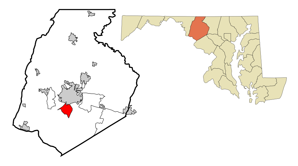 Map of Ballenger Creek