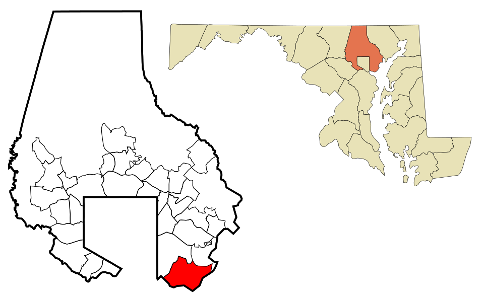 Locator map of Edgemere