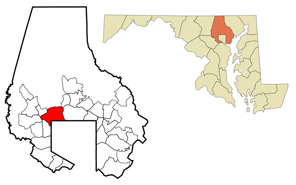 Map of Pikesville