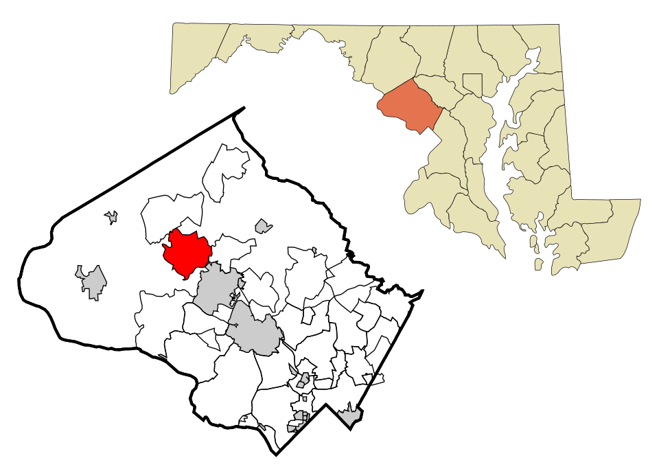Locator map of Germantown
