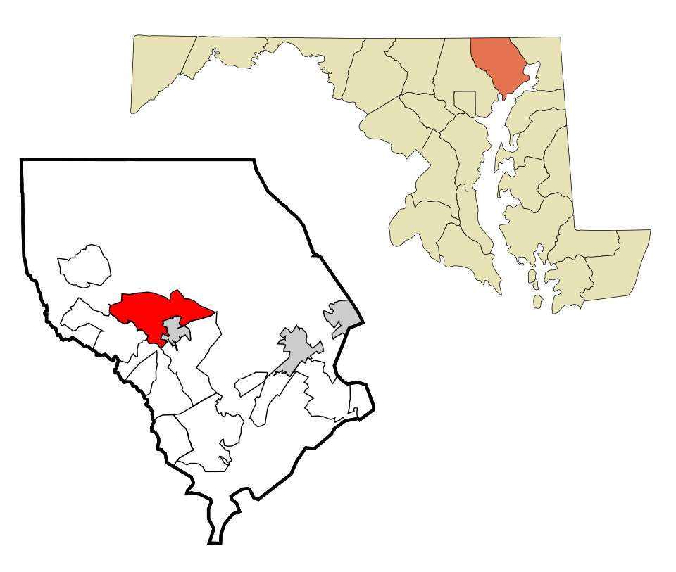 Map of Bel Air North