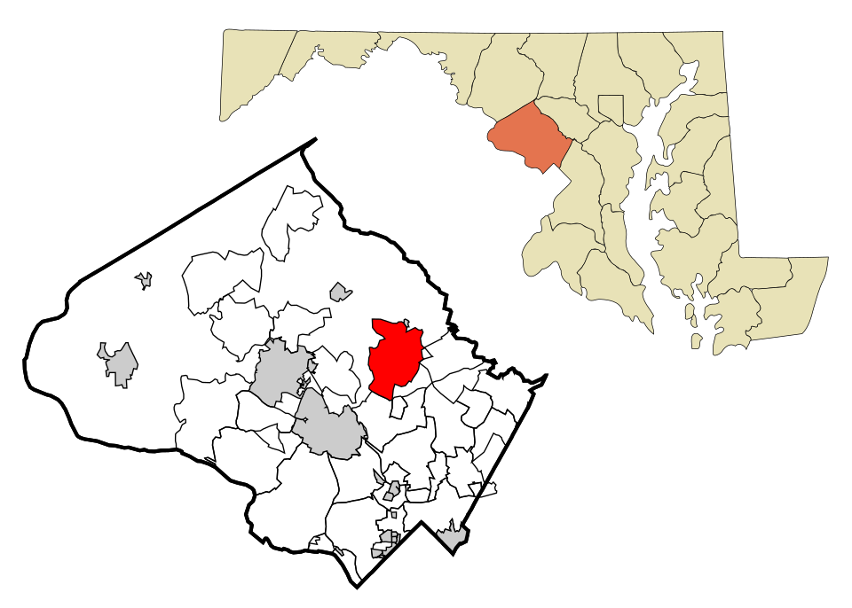 Locator map of Olney