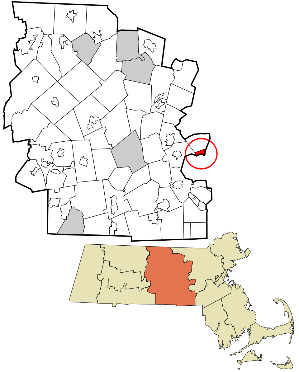 Locator map of Cordaville