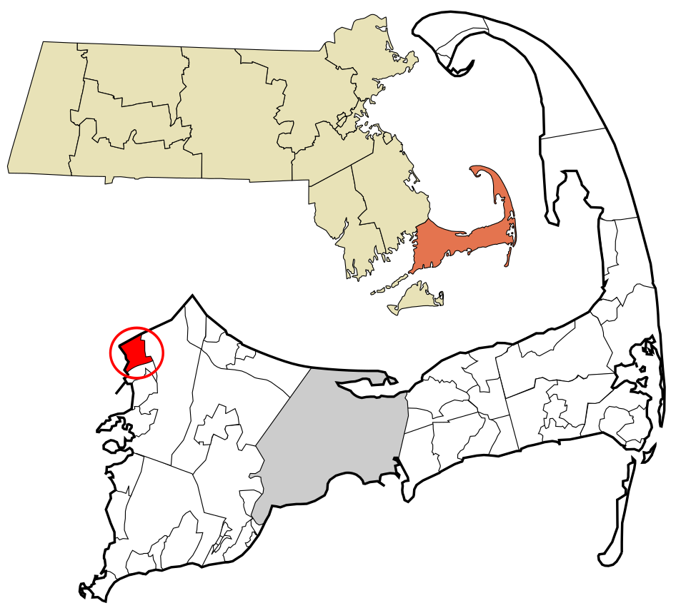 Locator map of Buzzards Bay