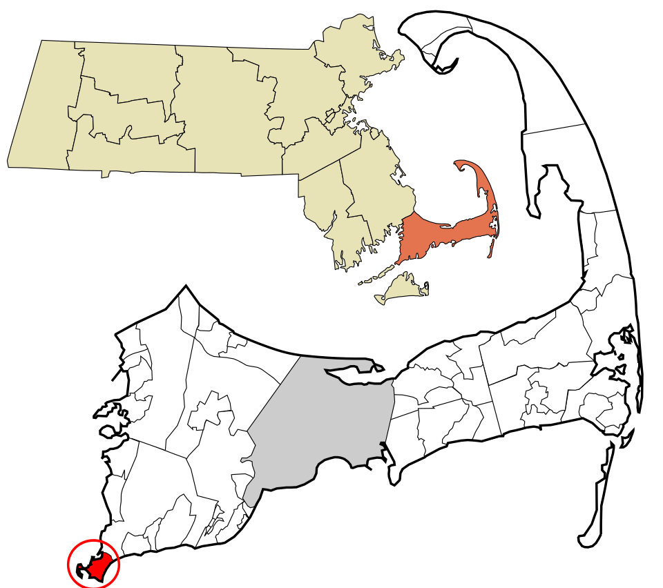 Locator map of Woods Hole