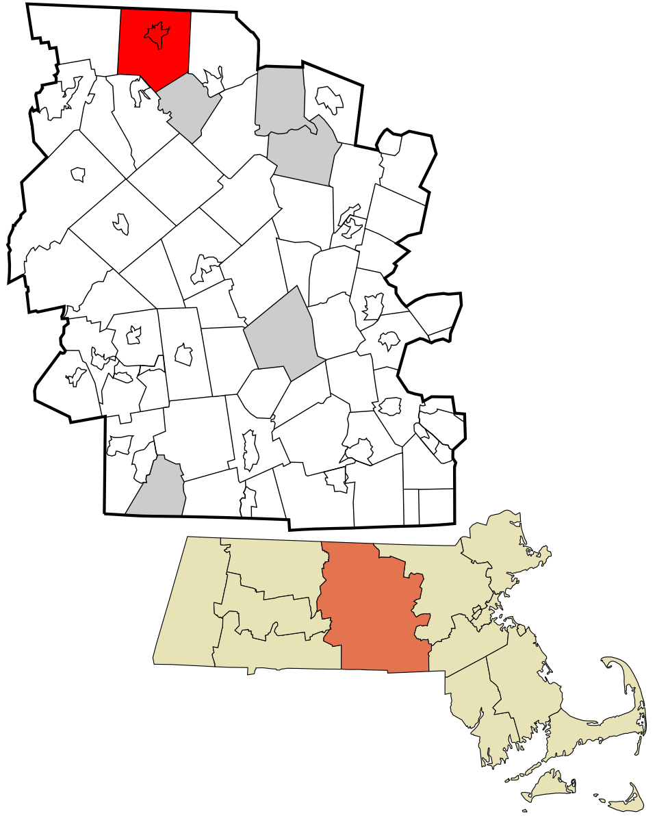 Locator map of Winchendon