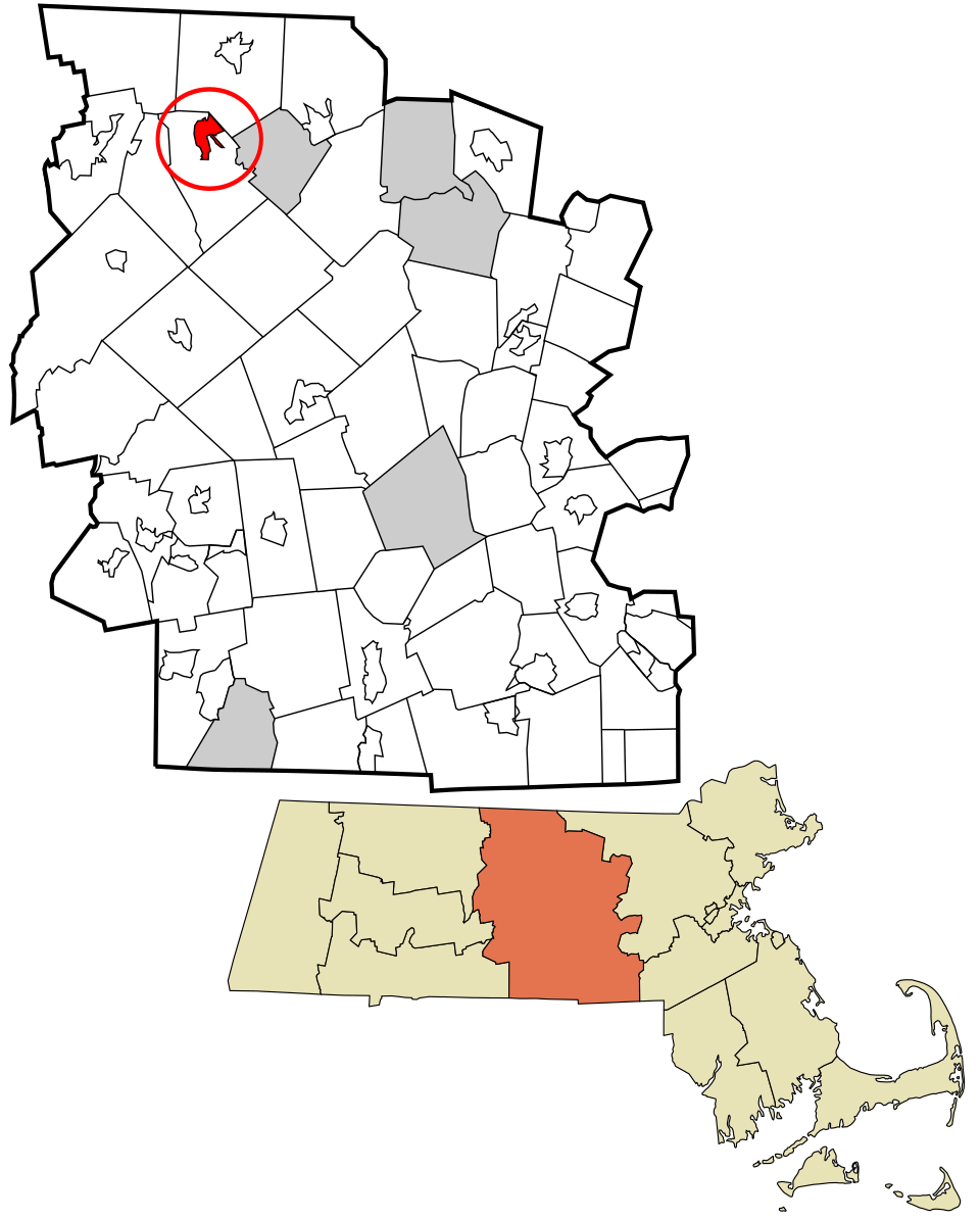 Locator map of Baldwinville