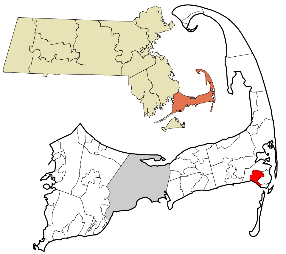 Locator map of West Chatham