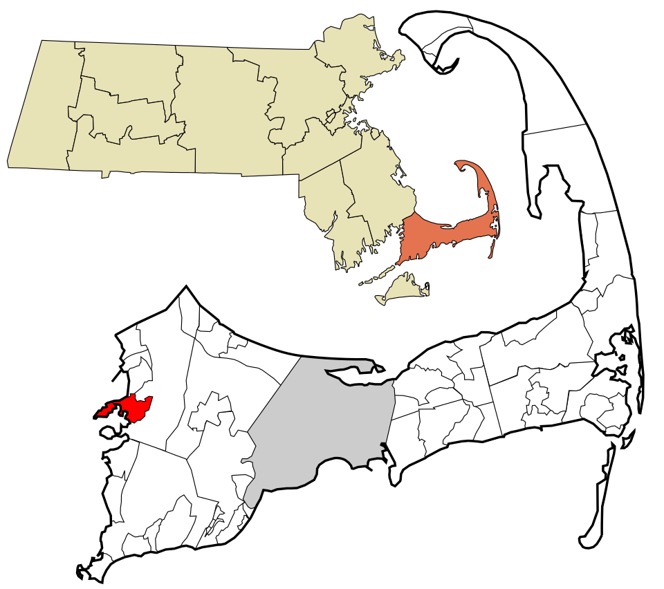 Locator map of Pocasset