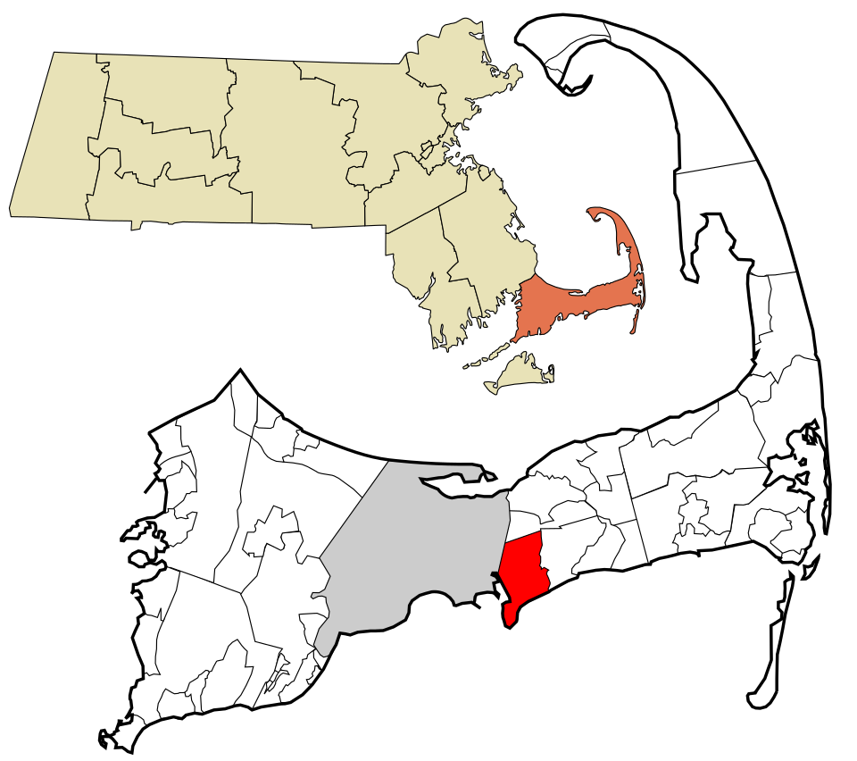 Locator map of West Yarmouth