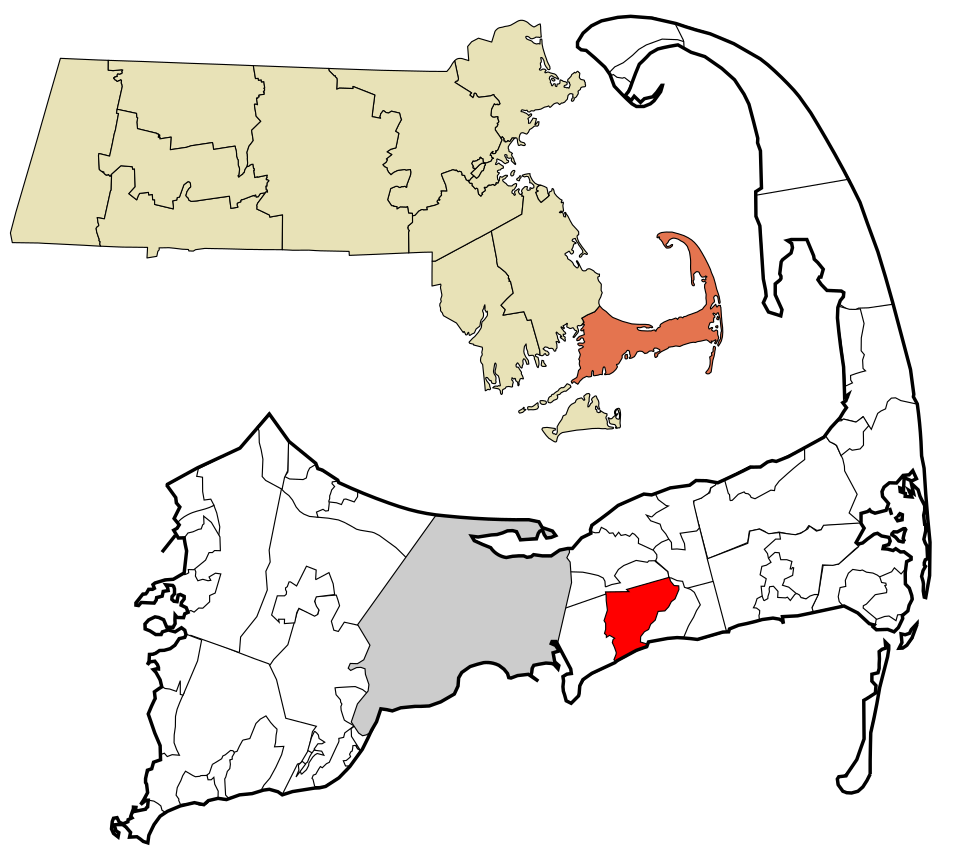 Locator map of South Yarmouth
