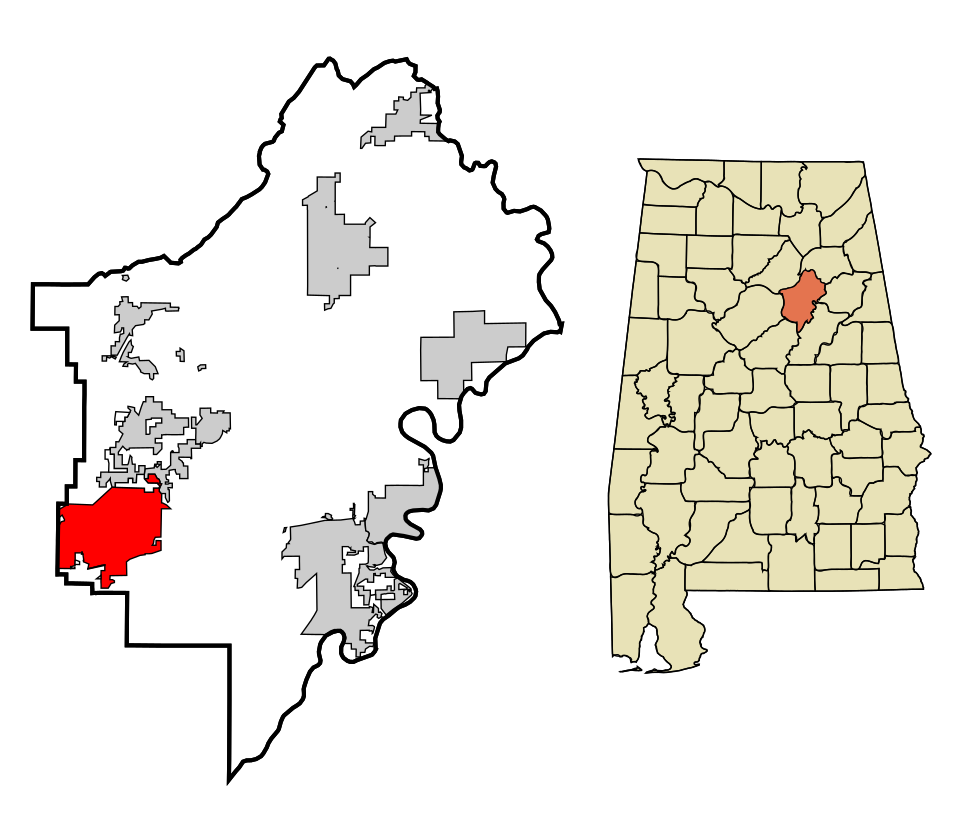 Map of Moody