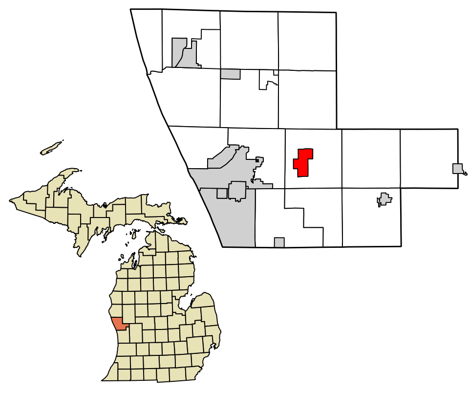 Locator map of Wolf Lake