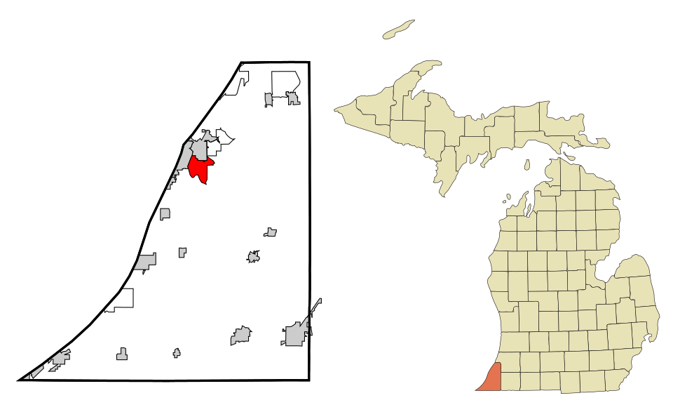 Locator map of Fair Plain
