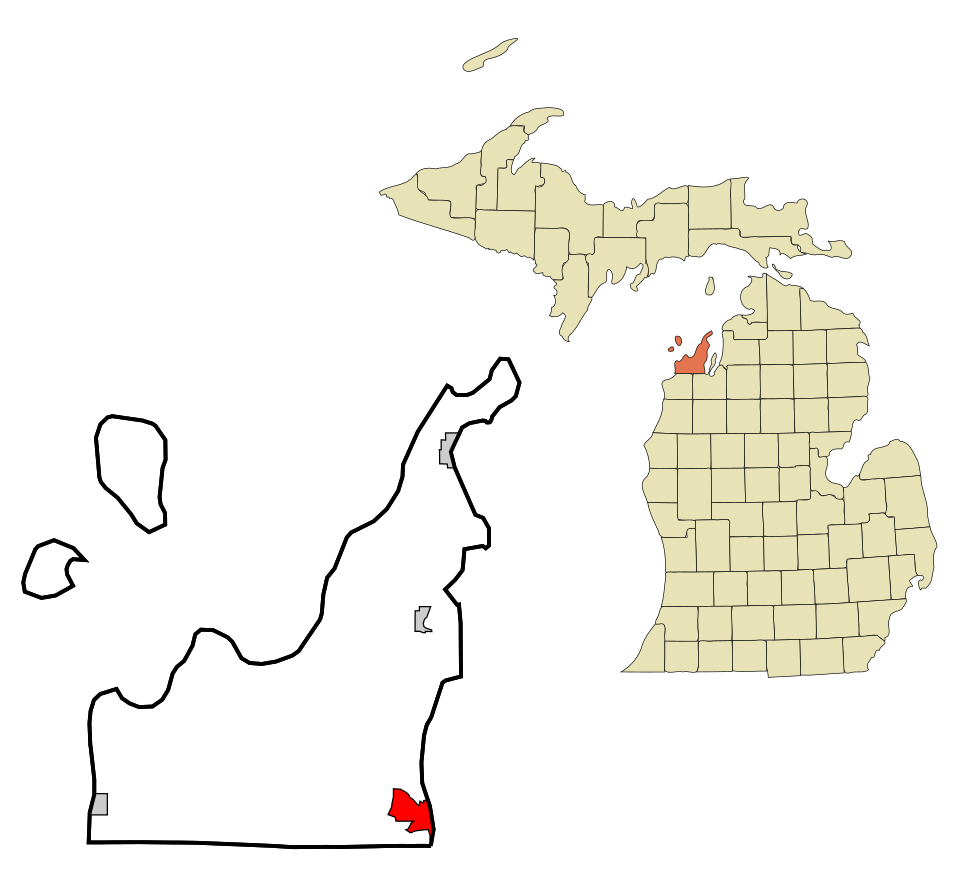 Locator map of Greilickville