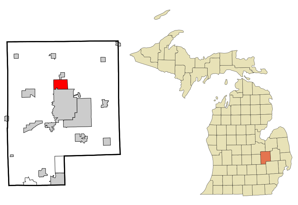 Locator map of Beecher