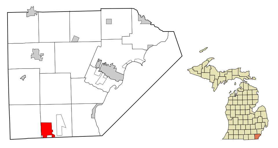 Locator map of Lambertville