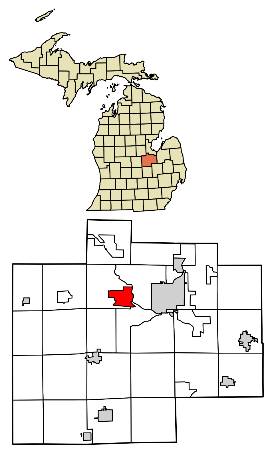Locator map of Shields