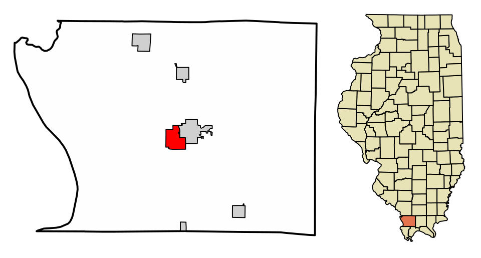 Locator map of Jonesboro