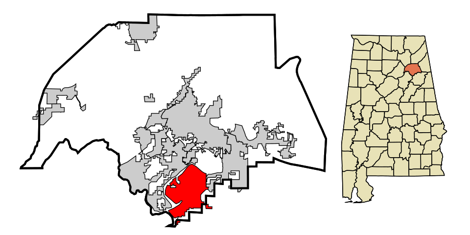 Locator map of Southside