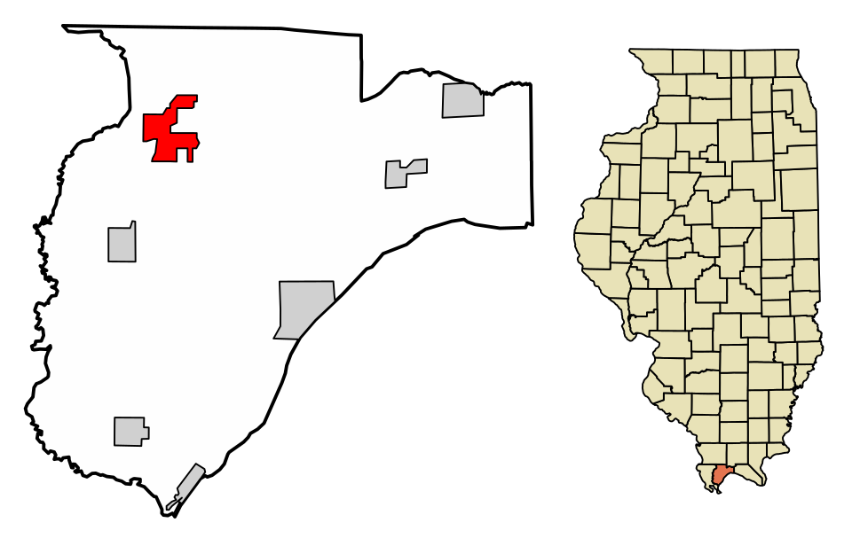 Locator map of Ullin