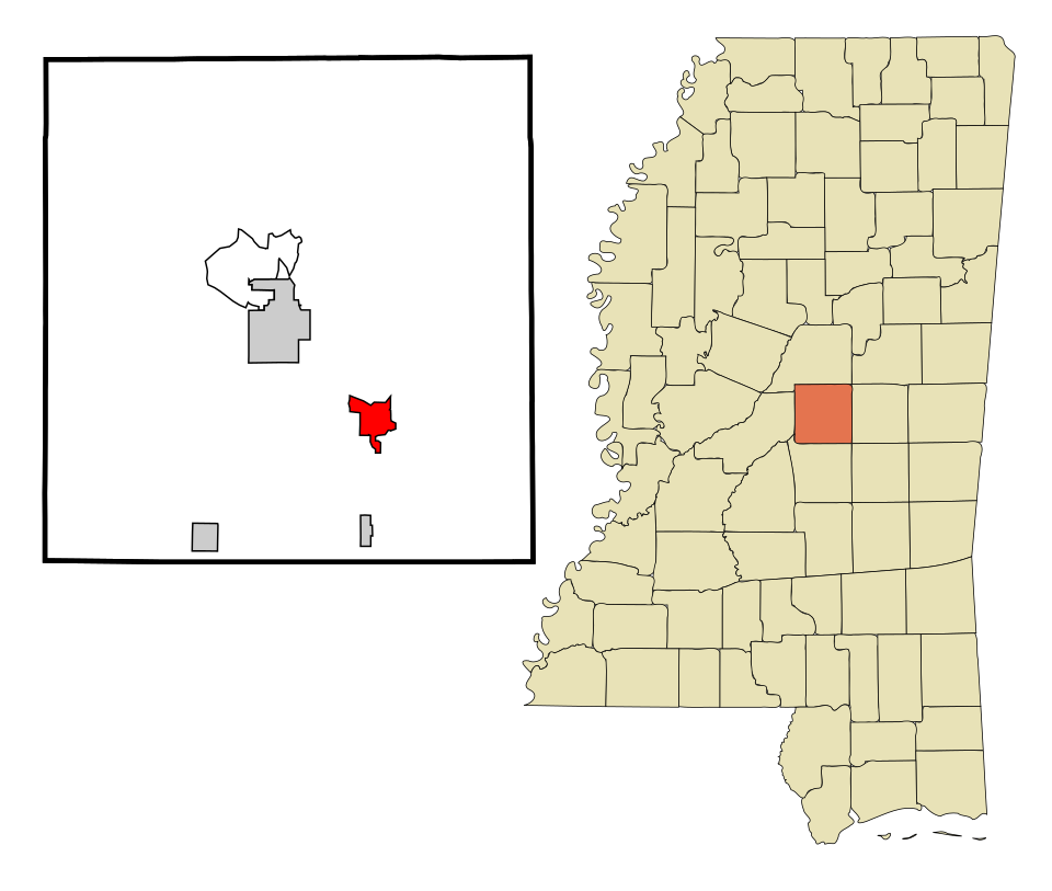 Locator map of Standing Pine