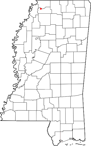 Locator map of Arkabutla